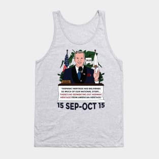 Joe Biden Hispanic Heritage Month flag Of America Tank Top